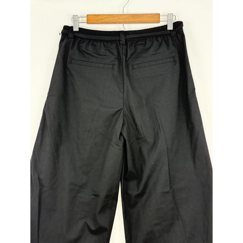 Wild Fable Women’s Black Mid Rise Waist Tie Slouchy Wide Leg Trousers Size S - Picture 7 of 16